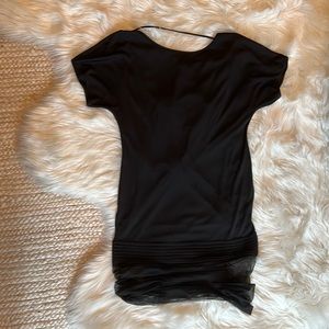 Sexy backless black BCBG dress